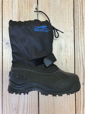 Arctic Cat Kids' Black Insulated Snow Boot